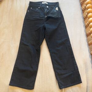 Madewell Slim wide-leg crop jeans